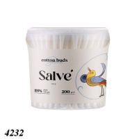 Ватні палички Salve банка 200 шт. (4232)