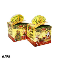 Новорічна коробка Куб Дід Мороз 800 гр (6198) Новорічна коробка Куб Дід Мороз 800 гр (6198)