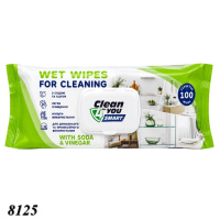 Серветки вологі для прибирання  Clean4You Smart 100шт (8125)