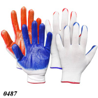 Рукавиці робочі з нітриловим покриттям (0487) Рукавиці робочі з нітриловим покриттям (0487)