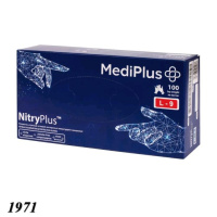 Рукавички нітрилові фіолетові MediPlus 100 шт  L (1971)