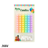 Свічка тортова Перлини макарун 6 шт. (3684)
