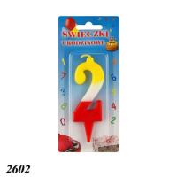 Свічка тортова цифра 2 (2602)