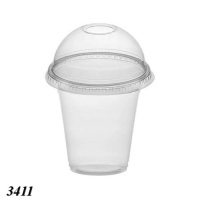Стакан з купольною кришкою з отвором 350 мл (3411)