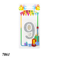 Свічка тортова цифра 9 (7861)