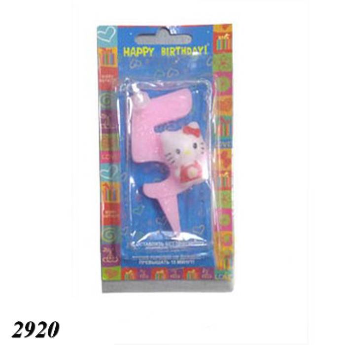 Свічка тортова цифра 5 Кітті Свічка тортова цифра 5 Кітті