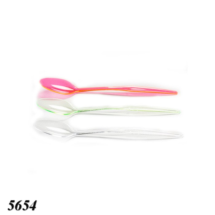 Ложка одноразова коктейльна кольорова Ложка одноразова коктейльна кольорова