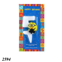 Свічка тортова цифра 5 Міньйон (2594)