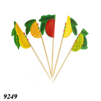 Шпажка дерево з фруктами 10 см 12 шт (9249)