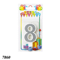 Свічка тортова цифра 8 (7860)