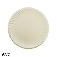 Тарілка паперова 185 мм з п/е покриттям (0312) Тарілка паперова 185 мм з п/е покриттям (0312)