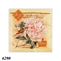 Серветка Luxy Зваблива півонія 18 шт тришарова (6290)