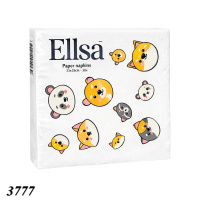 Серветка Ellsa 20 шт двошарова Тварини (3777)
