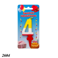 Свічка тортова цифра 4 (2604)