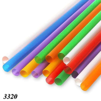 Соломка пряма Фреш d6.5 200 мм 500 шт кольорова (3320)