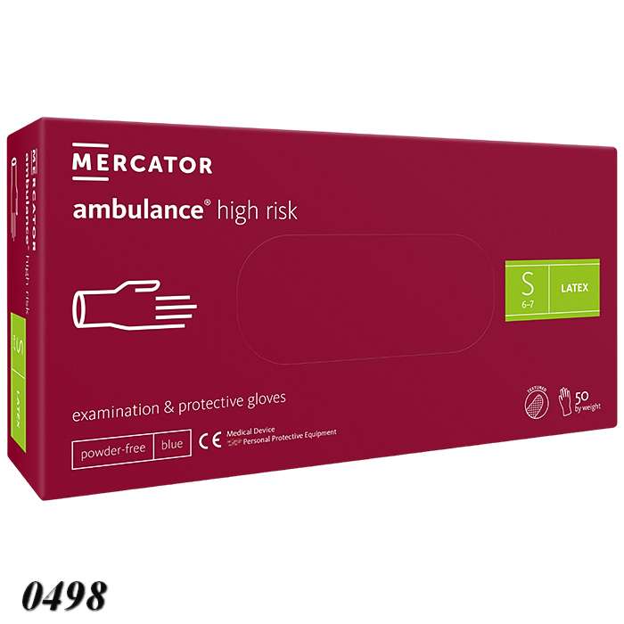 Рукавички латексні Mercator медичні 50 шт S Рукавички латексні Mercator медичні 50 шт S