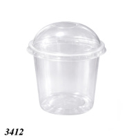 Стакан з купольною кришкою з отвором 280 мл (3412)