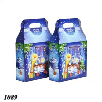 Новорічна коробка Будиночок Ніч на Миколая 700 гр (1089)