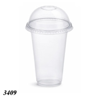 Стакан з купольною кришкою з отвором 420 мл (3409)