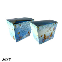 Новорічна коробка  Блакитна 700 гр (3098)