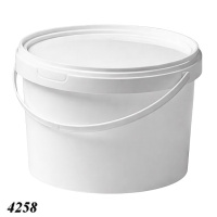 Відро харчове з кришкою 3 л Біле (4258)