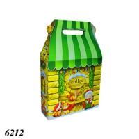 Новорічна коробка Будиночок зелений 700 гр (6212)