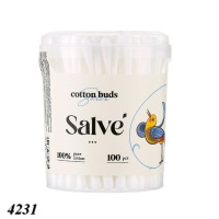 Ватні палички Salve банка 100 шт. (4231)