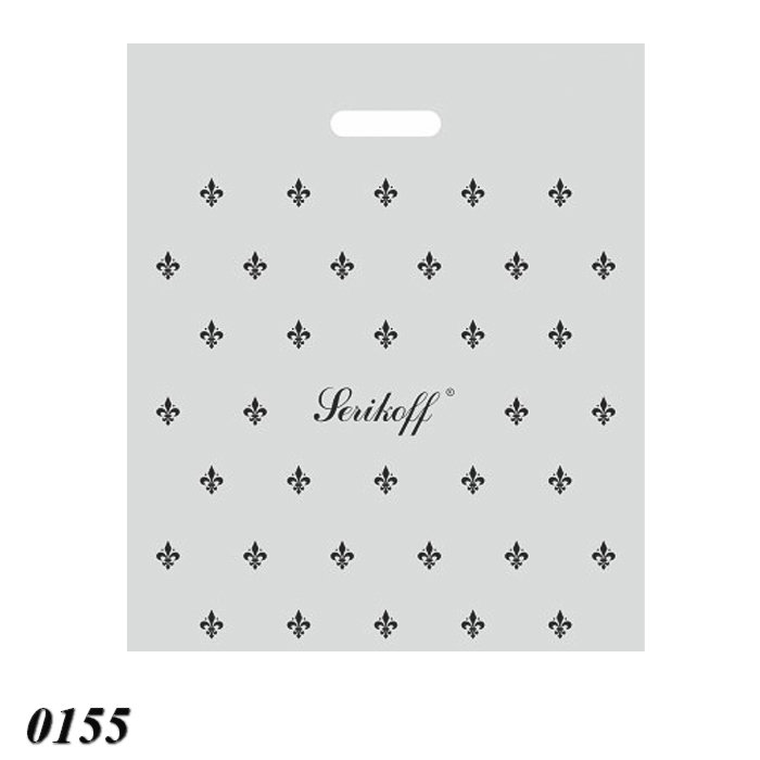 Пакет Serikoff Лілія срібло 40х47 см  Пакет Serikoff Лілія срібло 40х47 см