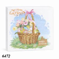 Серветка LaFleur Кошик з писанками 16 шт двошарова (6472)