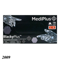 Рукавички нітрилові чорні MediPlus 100 шт  L (2009)