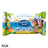 Вологі серветки SummerFresh 15 шт (9126)
