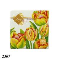 Серветка Luxy "Барвистий цвіт тюльпанів" 33×33 см 18 шт (2307)