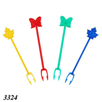 Шпажка-вилочка пластикова Метелики/Листя 1000 шт (3324) Шпажка-вилочка пластикова Метелики/Листя 1000 шт (3324)