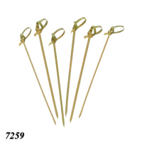 Шпажка Вузлик солома натуральна 9 см 100 шт (7259)