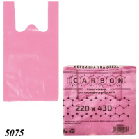 Пакети майка Carbon червоні 22х43 см (5075)