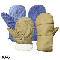 Рукавиці зимові робочі на хутрі Джинс/Хакі (9303) Рукавиці зимові робочі на хутрі Джинс/Хакі (9303)