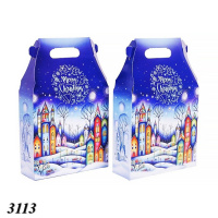 Новорічна коробка Будиночок Зимове місто 700 гр (3113)