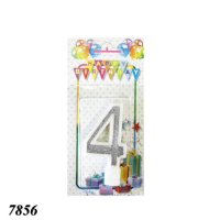 Свічка тортова цифра 4 (7856) Свічка тортова цифра 4 (7856)