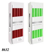 Свічка конус BISPOL 24 см 10 шт.  (8632) Свічка конус BISPOL 24 см 10 шт.  (8632)