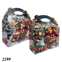 Новорічна коробка Помічники Санти 800 гр (2299) Новорічна коробка Помічники Санти 800 гр (2299)