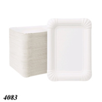 Тарілка паперова прямокутна 15х22 см (4083)