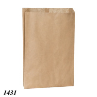 Пакет саше паперовий бурий 25х40х5 см 100 шт (1431)