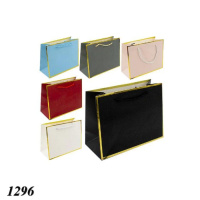 Пакет подарунковий 23х18 Асорті з кольоровою рамкою (1296)