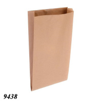 Пакет саше без ручок бурий 17×34×6 см 100 шт  (9438)