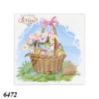 Серветка LaFleur Кошик з писанками 16 шт двошарова (6472)