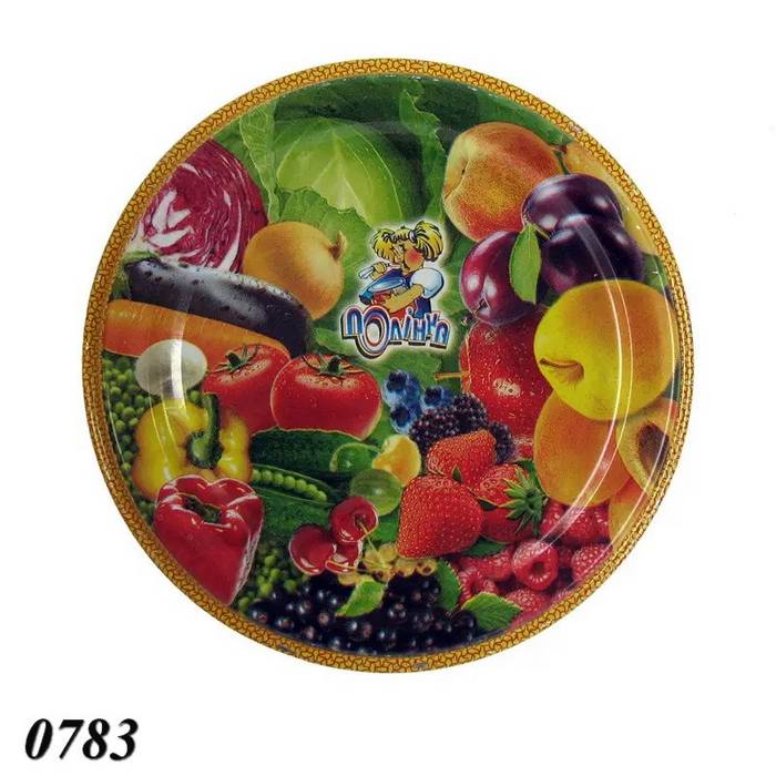 Кришка металева для консервації Поліна Кольорова СКО  Кришка металева для консервації Поліна Кольорова СКО