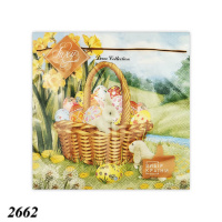 Серветка Luxy Великодній кошик 18 шт тришарова (2662)