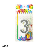 Свічка тортова цифра 3 (7855)
