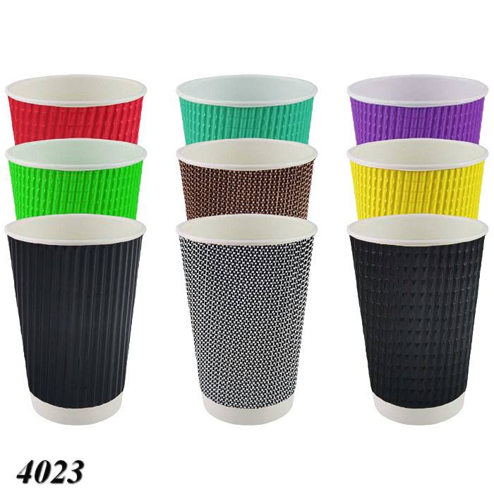 Стакан паперовий Гофра 250 мл Стакан паперовий Гофра 250 мл
