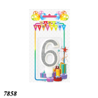 Свічка тортова цифра 6 (7858)